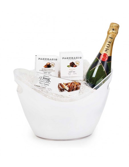 Cesta de Navidad para Empresas nº 201 - Champagne y Gourmet