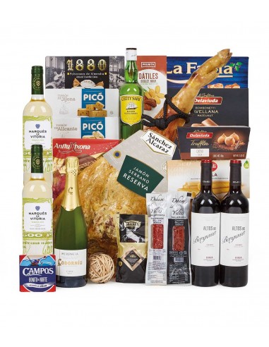 Cesta Navidad con Jamón