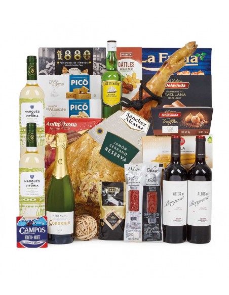 Cesta Navidad con Jamón